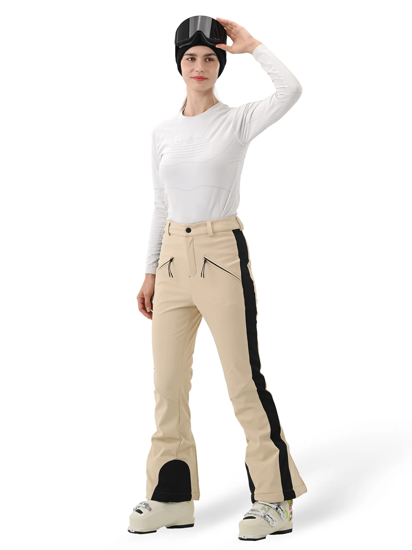 HIGH EXPERIENCE 2025 3L Ski Pants for Women & Men Waterproof Windproof Insulated Snowboard Pants Loose Fit Winter Sports