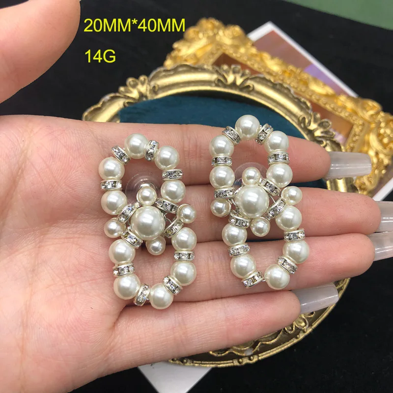 Vintage Palace Jewelry Set Necklace for Women Jewel Pearl Brooch Earrings Marriage Anniversary Gifts Elegant Exquisite Fashion