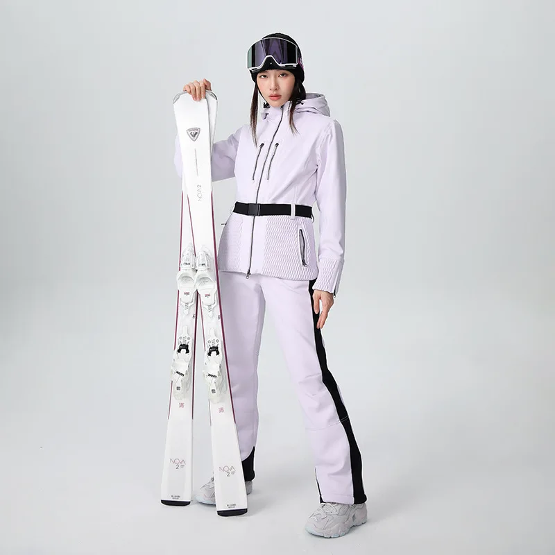 

New Women's Skiing Clothes Windproof Waterproof Warm Breathable Snow Clothes Single Board Winter Outdoor Sports Slim Ski Suit
