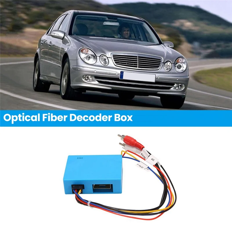 

Car D2B Digital Data Optical Fiber Decoder Most Box Car Radio Adapter For Mercedes Benz ML CL SL E C S CLK Class-T61C