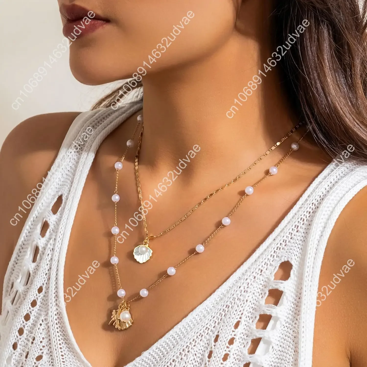 Escolha de todos os ouro concha do mar charme colar jóias para mulheres verão boho concha praia estrela do mar colar acessórios de moda s