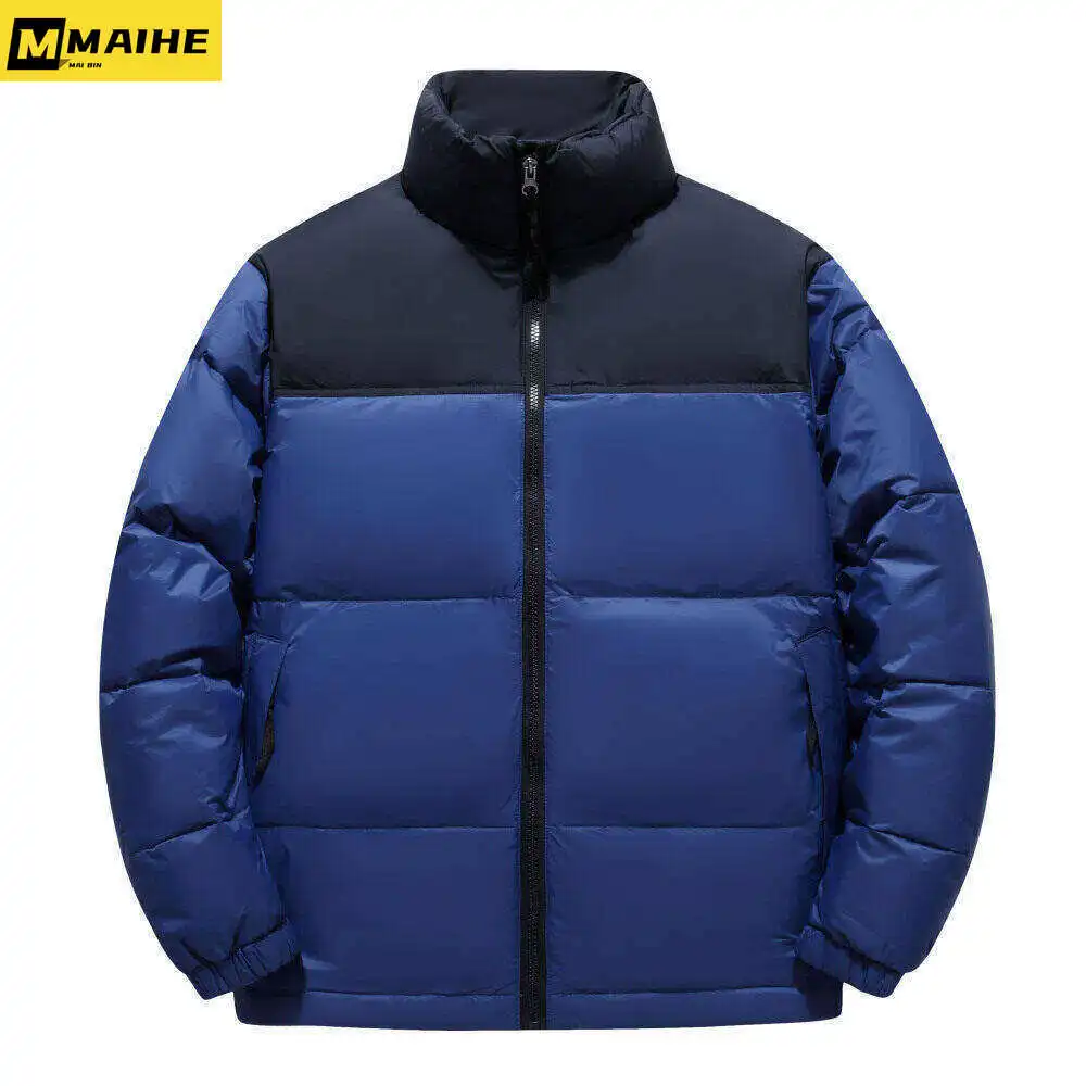 2023 Autumn/winter Down Jacket Men\'s New Fashion Trend Casual Color Matching Loose Thick Warm Punk Plus Size Jacket M-3xl