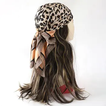 60 barev luxusní šátek pro ženy 70*70 cm hedvábný šátek čtvercový vlasový balicí šátek saténový šátek velké velikosti šátek na hlavu hidžáb kapesník 8 nejlepší prodej hedvábná deka Tianhou - №1