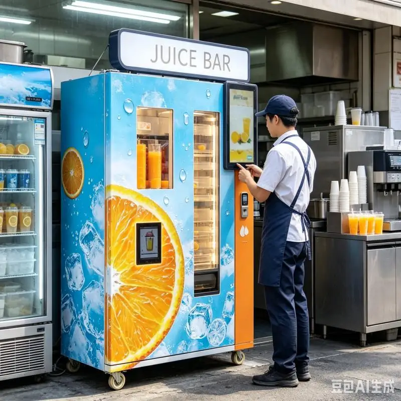 Customized Orange Juice Vending Machine Fresh Citrus Drink Machine Touch Screen Self Service Equipment