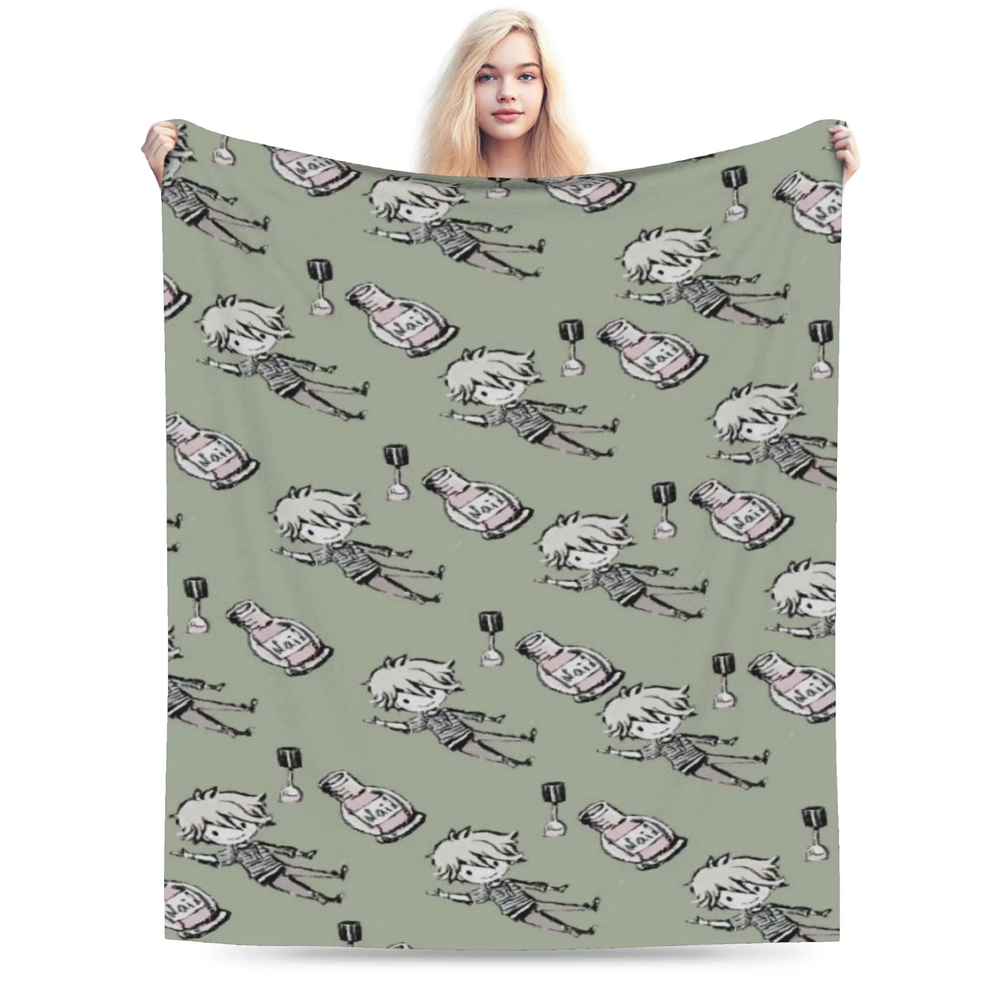 Comfort Nagito Komaeda The Ultimate Blanket Merch Room Decorative  Throws And Blankets Super Warm Fleece for Office