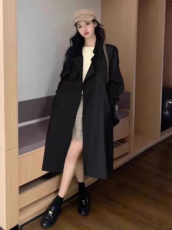 Chaqueta Cortavientos Informal para Mujer, Estilo Británico, Nueva Colección de Primavera-Otoño, Súper Linda, Mezcla de Algodón