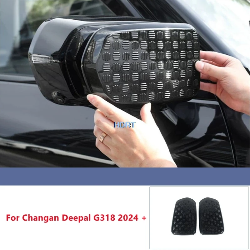 

Car Styling Side Reverse Mirror Cover For Changan Deepal G318 2024 + Rear View Mirror Case Shell Accessories Exterior Sticker