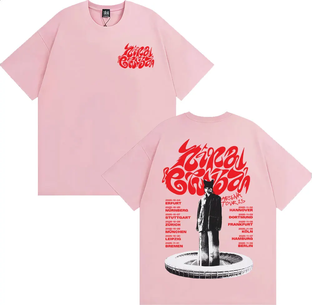 المغني نينا تشوبا الساحة جولة 2025 الجرافيك تي شيرت الرجال النساء Harajuku الهيب هوب الشارع تي شيرت الصيف س الرقبة 100% القطن تي شيرت #5