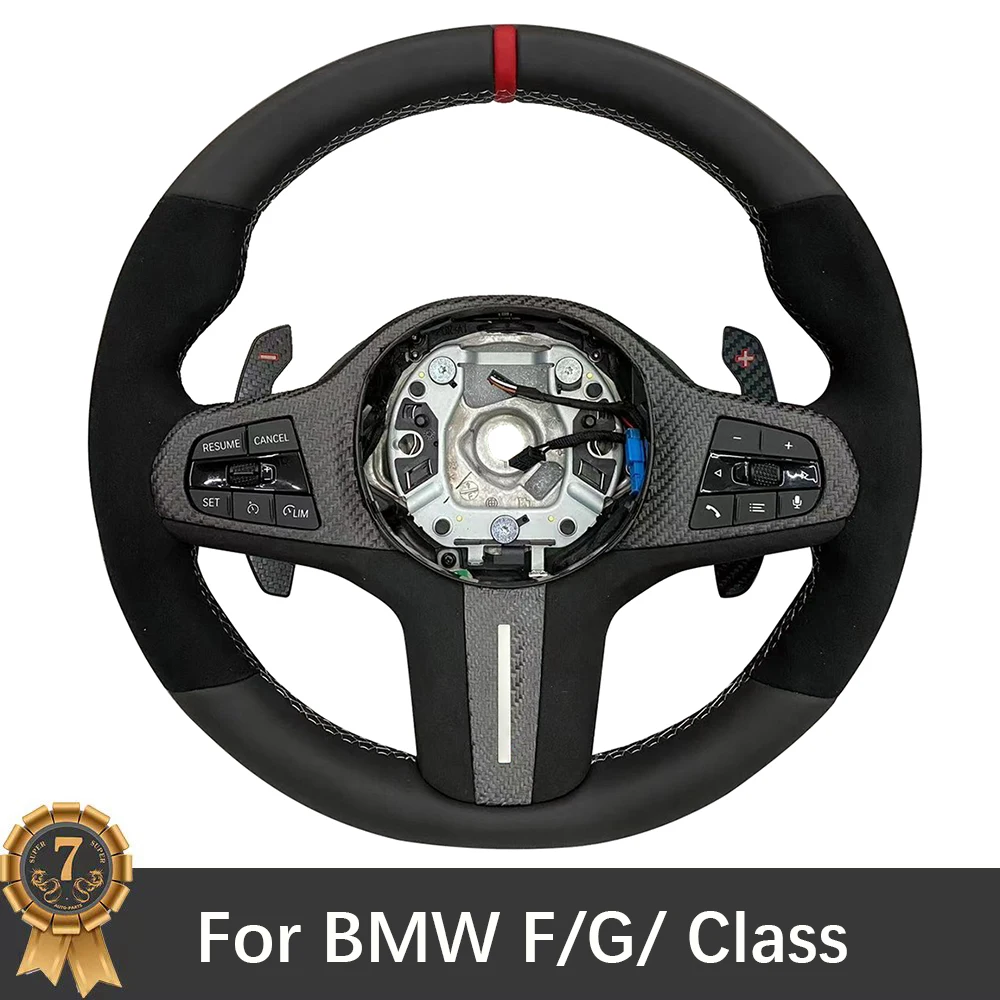 For BMW F/G/ Class Mult-functional Steering Wheel Carbon Fiber Shift Paddles Assembly Accessories