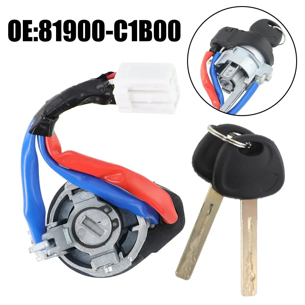 Ignition Lock Cylinder Switch W/ 2 Keys For Hyundai Sonata 15-17 81900-C1B00 Automobile Ignition Lock Cylinder Switch