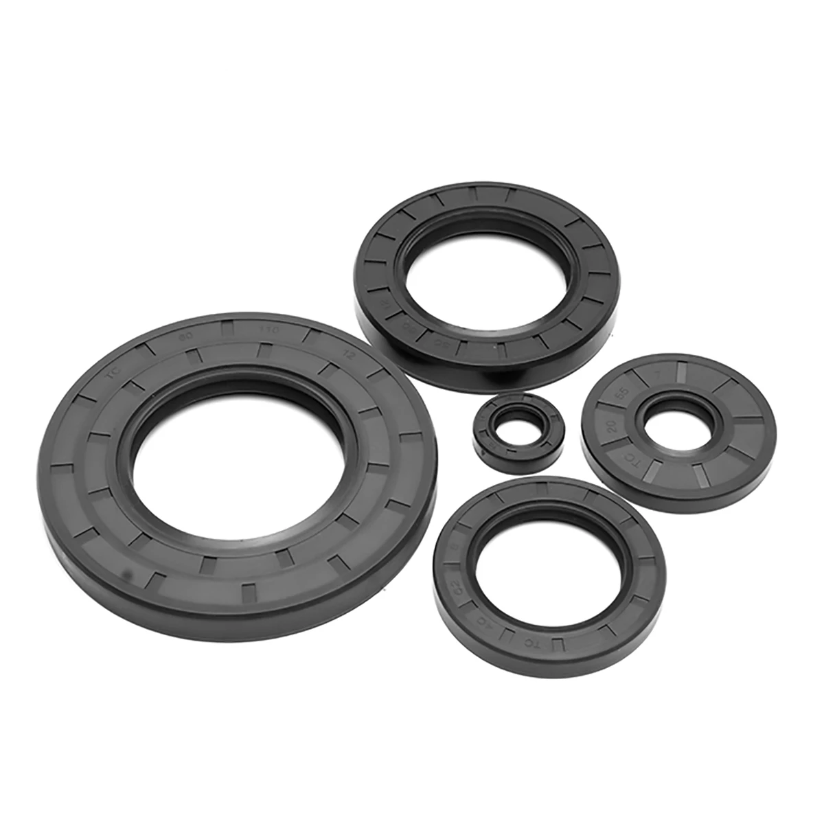 5Pcs Black NBR TC/FB/TG4 Skeleton Oil Seal ID 30mm OD 37-85mm Thickness 4-13mm Nitrile Butadiene Rubber Gasket Sealing Rings