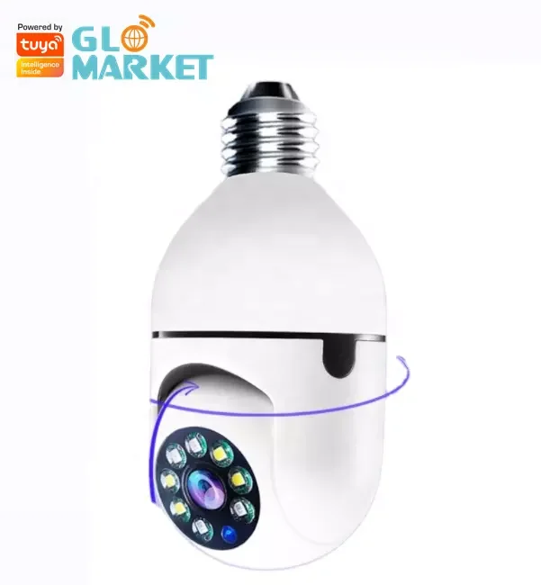 Glomarket Smart Bulb Camera Waterproof Smart Home Indoor Security 2/3/5MP E27 Camera With Light Wireless IP Camera