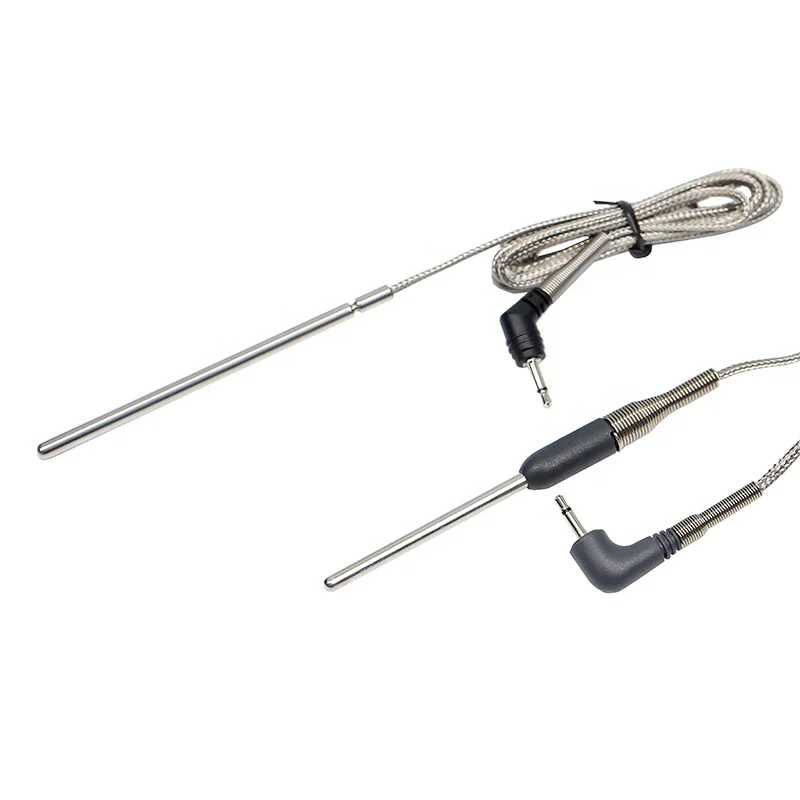 30PCS Platinum RTD Temperature Sensor Probe PT100 1000 With Jack Plug BBQ Grill Thermistor