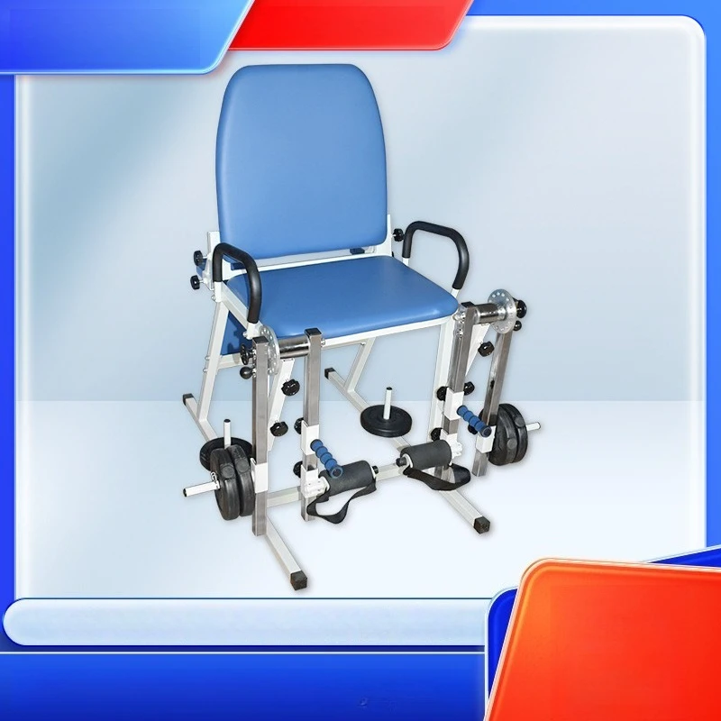 Quadriceps Rehabilitation Training Chair Leg Equipment Lower Limbs Dumbbells Knee Flexion and Extension Strength Exercise Home