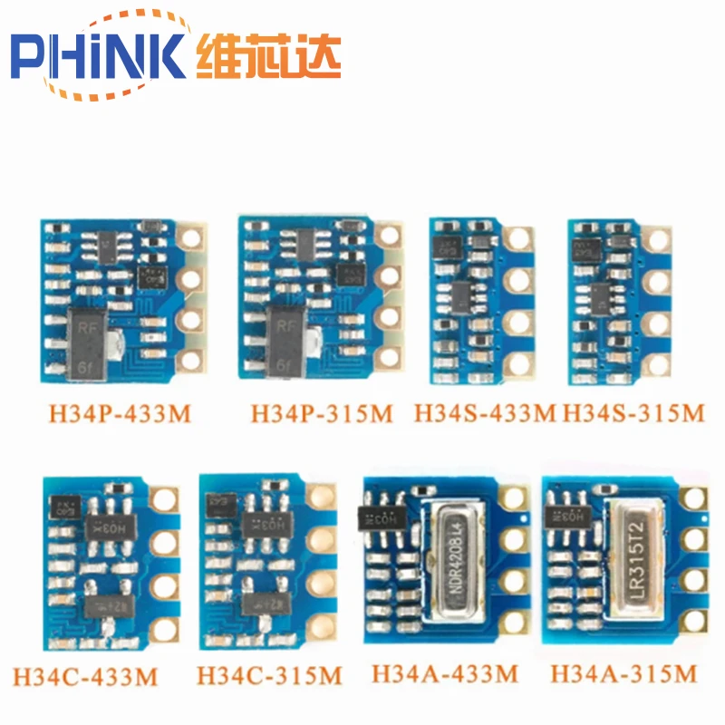 433Mhz 315mhz RF Transmitter Module Transmission Module Wireless Remote Control Long Distance Transmission H34P H34S H34C H34A