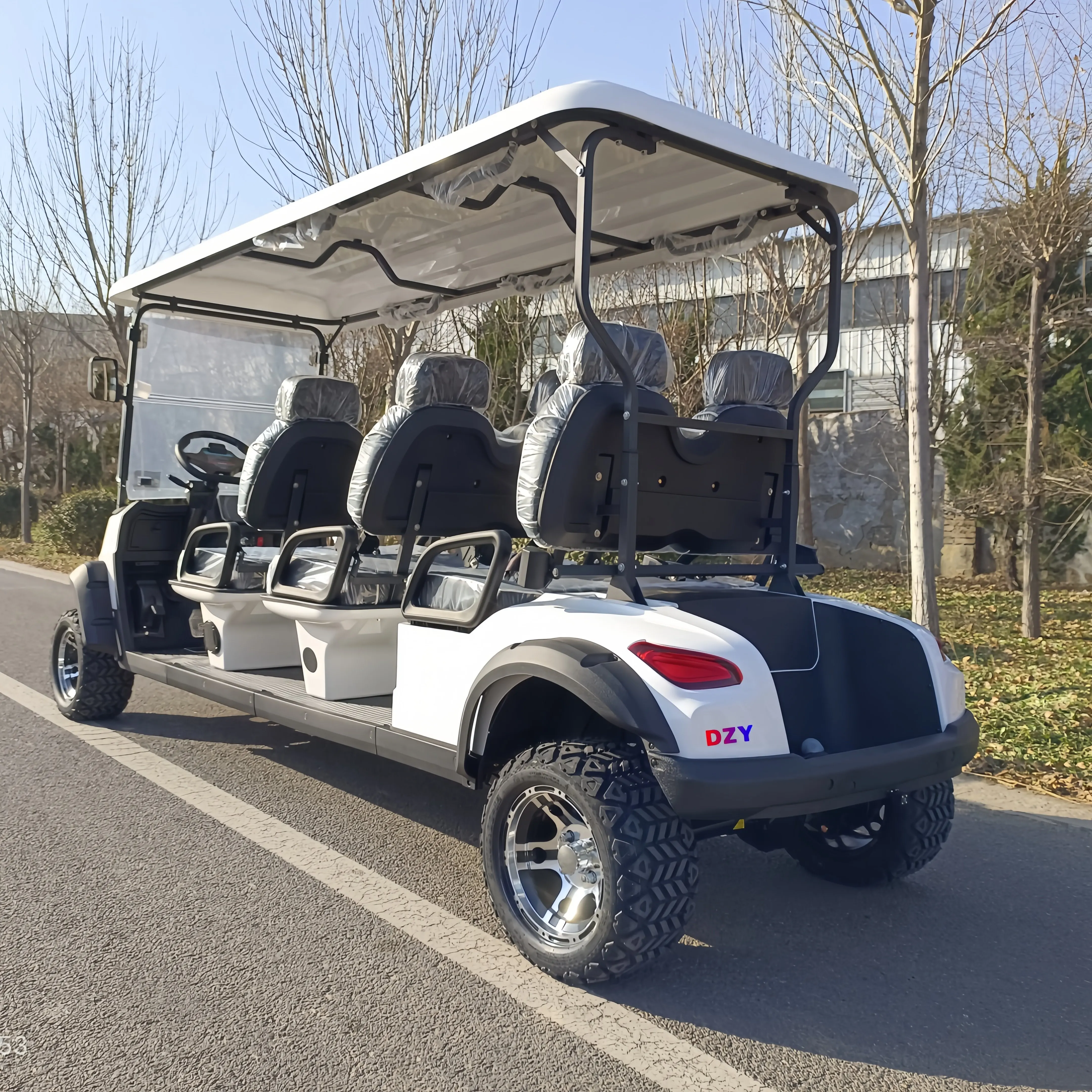 Hot Selling EEC Certified 8-Seater Electric Golf Cart 2-Seat Mini Sightseeing Car 5kw Motor New Club Car 48V Battery Voltage