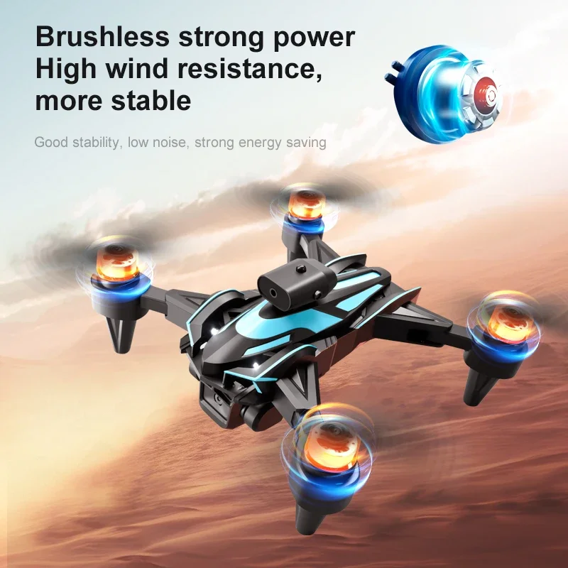 New Upgrade K12 MAX  Mini Dron with Screen 8K HD Three Camera Obstacle Avoidance Brushless Aerial UAV FPV RC Quadcopter Boy Toys