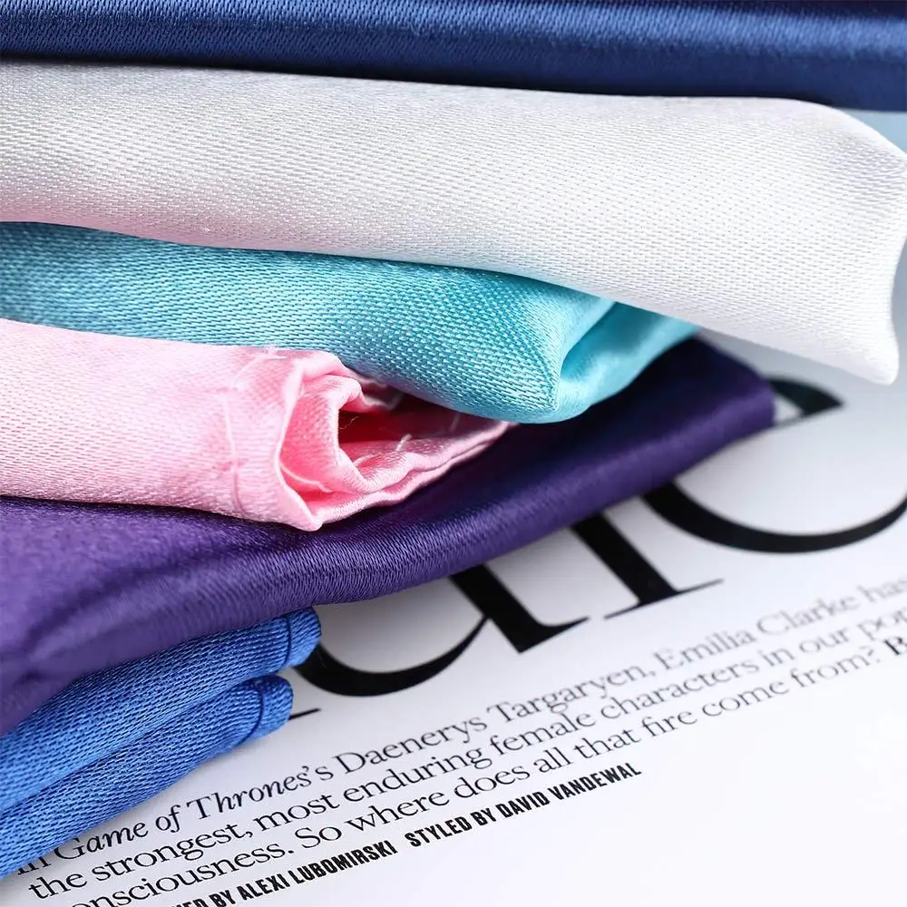 Suit Party Pocket Men Solid Satin Plain Square Solid for Wedding Dress Party 15 Color Pocket Square Silk Hanky Handkerchief