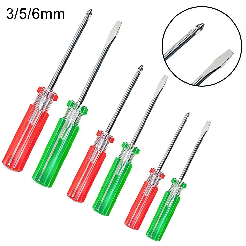 Practical Screwdriver Slotted Cross Style Precision Tools Replace Housing 2pcs 3/5/6mm Head Diameter Plastic Material