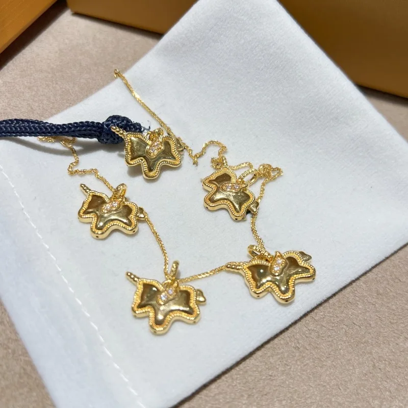 

LABB подвеска из настоящего золота 18 карат с единорогом Au750, инкрустированная золотом муассанитом цепочка на ключицу, женский бутик ювелирных изделий, подарок D0192