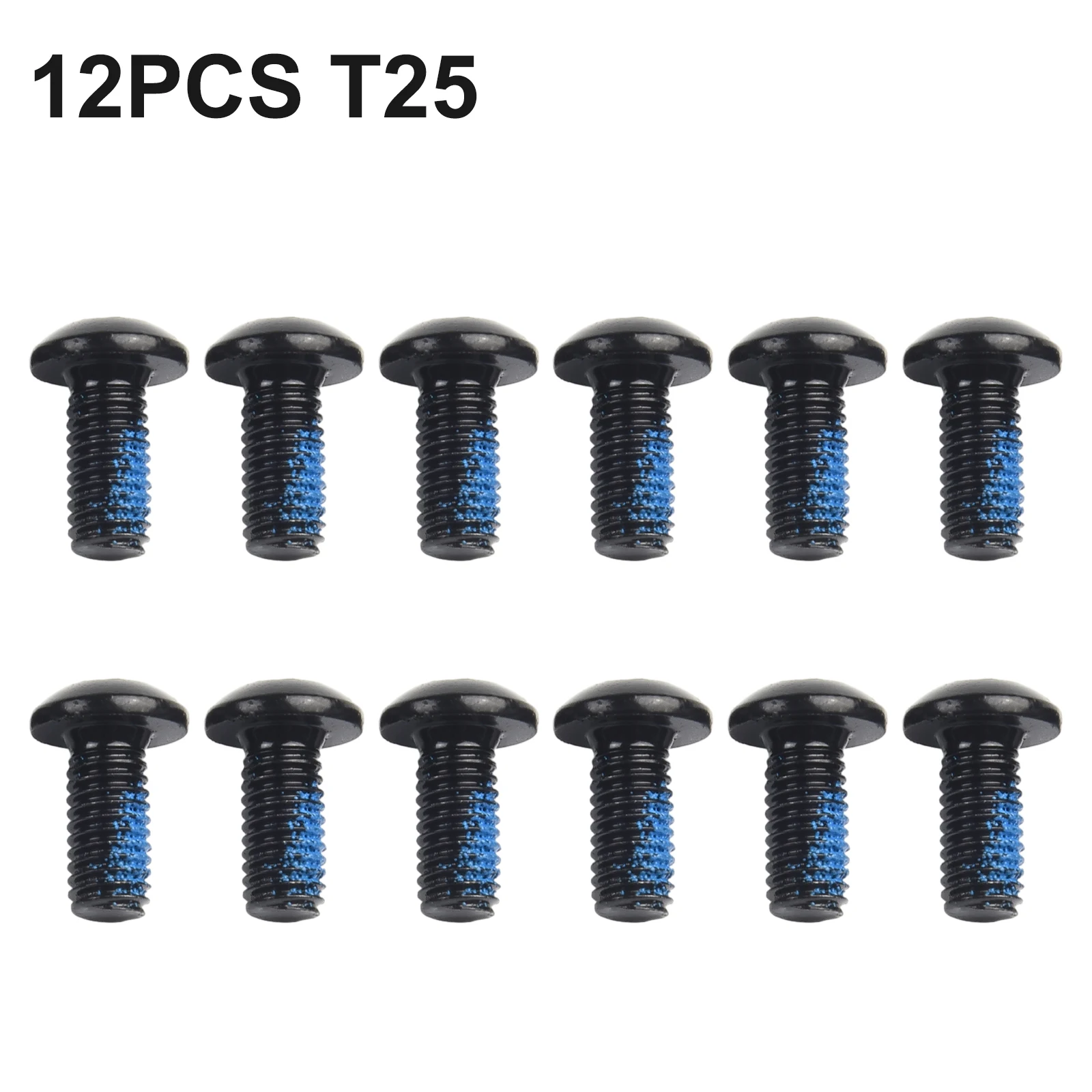 

High quality materials Bike Disc Brake Fixing Screws T25 Head MTB Road Black Electric Black Plum blossom head 12 Pack