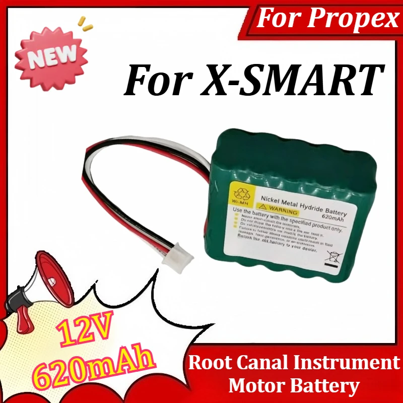 

12V 620mAh Root Canal Instrument Motor Battery for Propex X-SMART Rechargeable Battery
