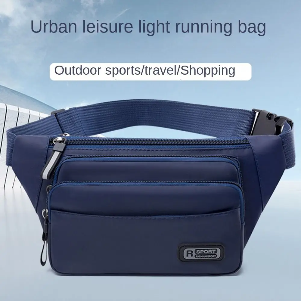 Anti-theft Men Waist Bag Wallet Close Fitting Waist Bags Mobile Phone Waist Pack Fanny Pack Multi-layer Chest Bag Outdoor