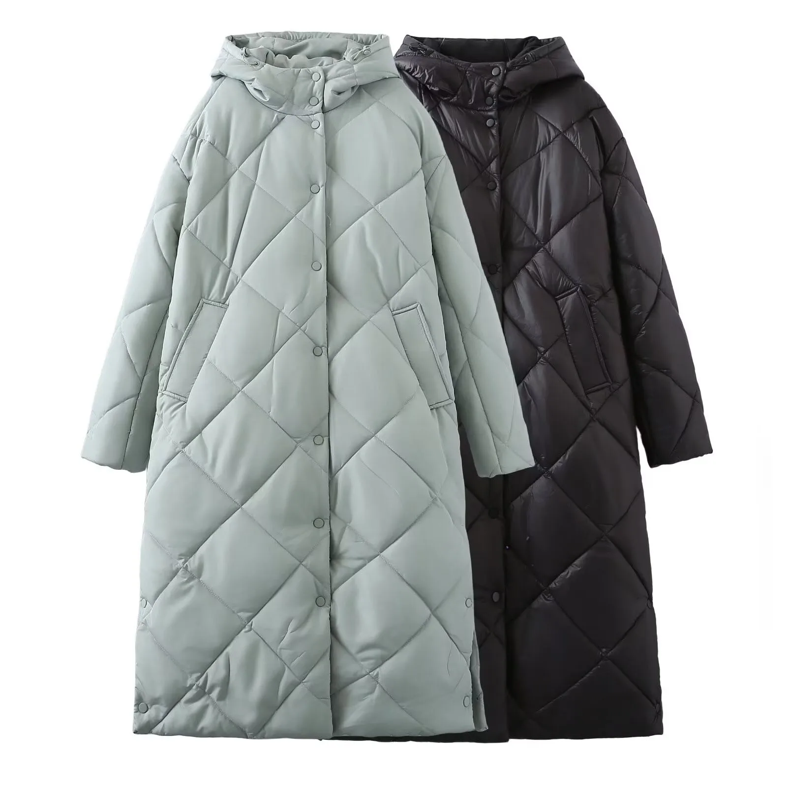 Faionable Long Cotton Jaet Donna Autunno Inverno Nuovo arrivo Due colori ZR Sle Pendolarismo Fibra di poliestere Thiened