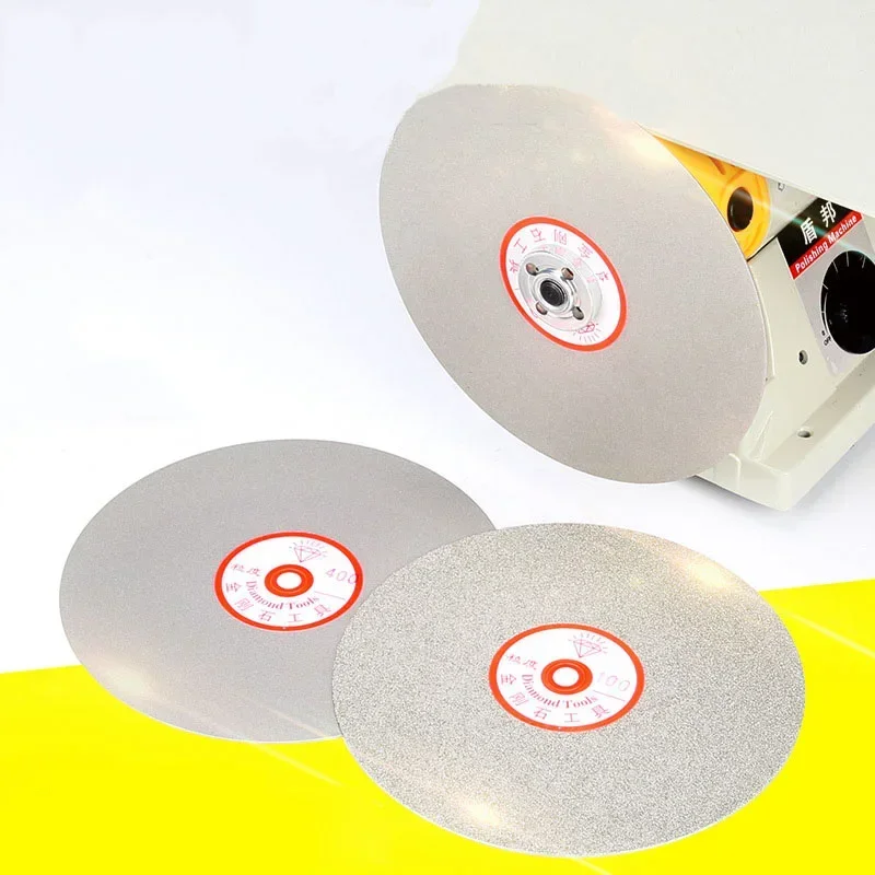 6/8/10 بوصة قرص تلميع الماس شقة اللفة طحن عجلة القرص اليشم كريستال حجر الزجاج لفات أداة 46 ~ 3000 حصى #6