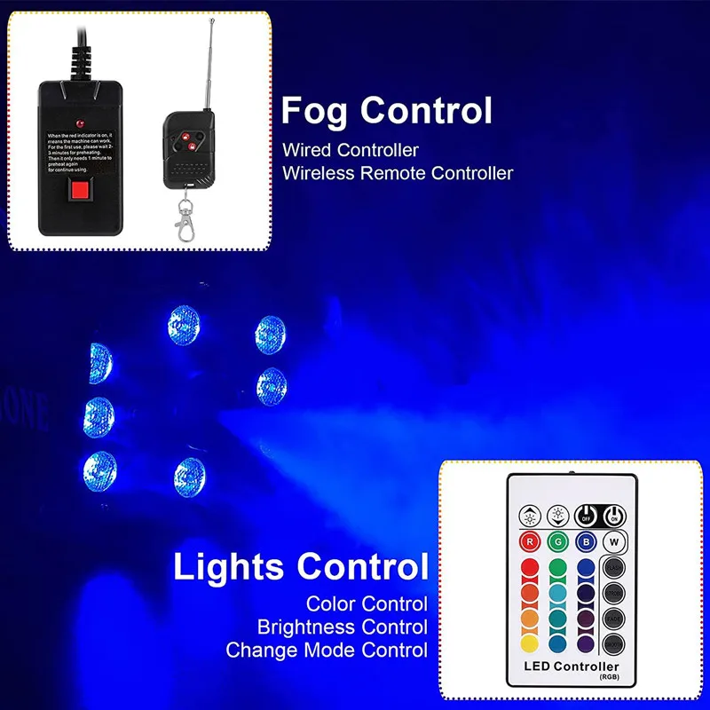 البوب ديسكو آلة لصنع الدخان الملونة 500 واط LED عن بعد مبيد القاذف Dj عيد الميلاد حفل زفاف المرحلة تأثيرات ضوئية آلة الضباب