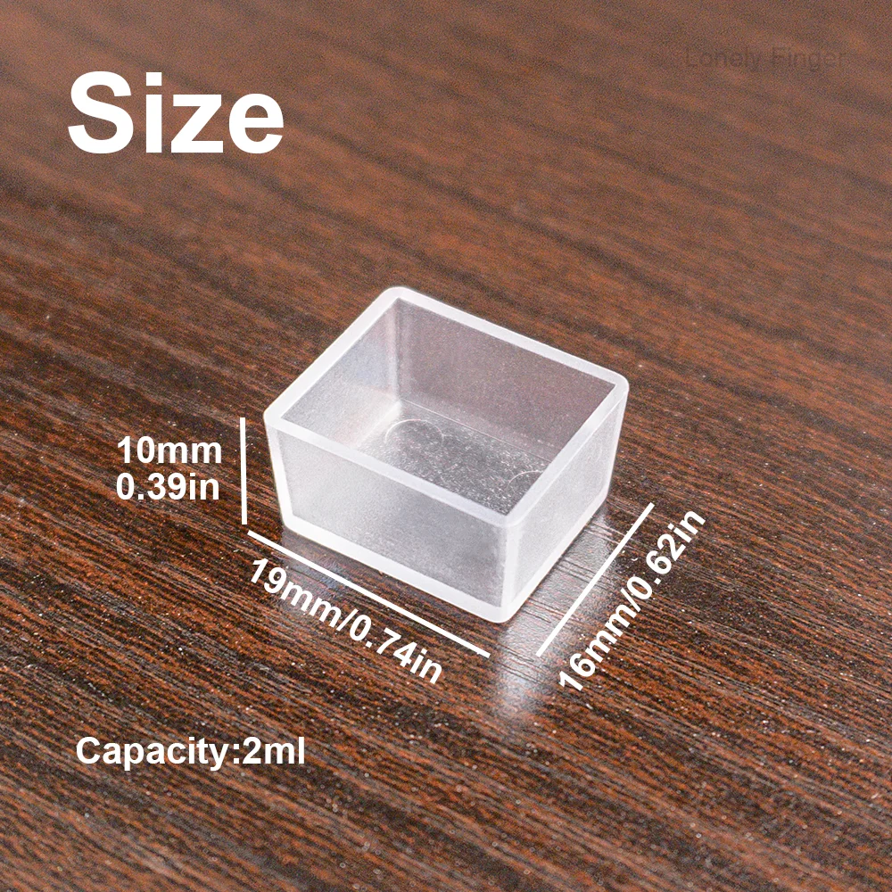 25/50 قطعة 2 مللي نصف مقالي ألوان مائية فارغة ، علب ألوان مائية بلاستيكية لزيوت الألوان المائية لوحة أكريليك للسفر #2
