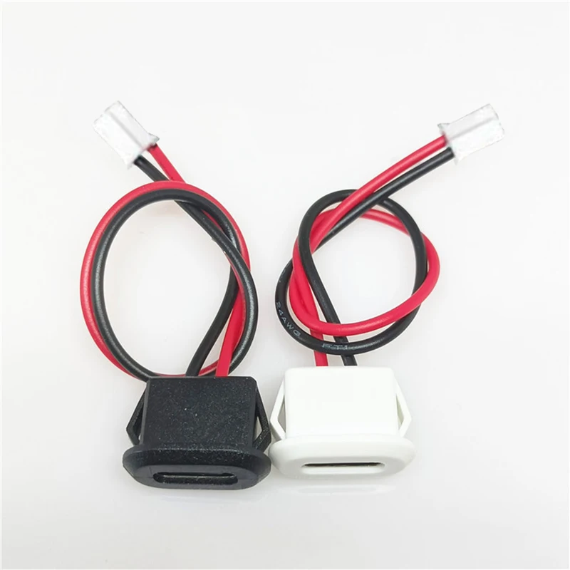 

(Летняя коллекция 6) Водонепроницаемый USB-разъем USB-C на 2 контакта, прямой компрессионный, гнездовой, для зарядки