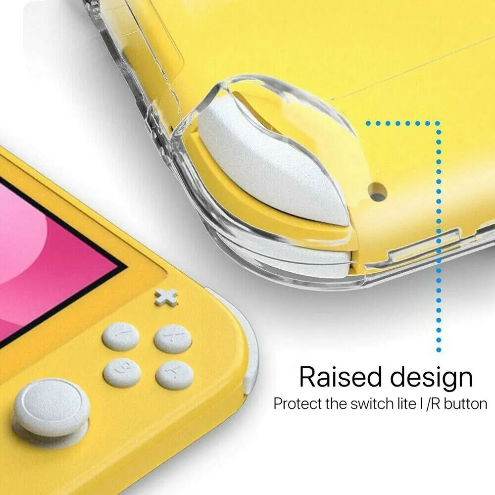 เคสแข็งปกป้องกันกระแทกแบบใสแบบใสสำหรับ Nintendo Switch Lite