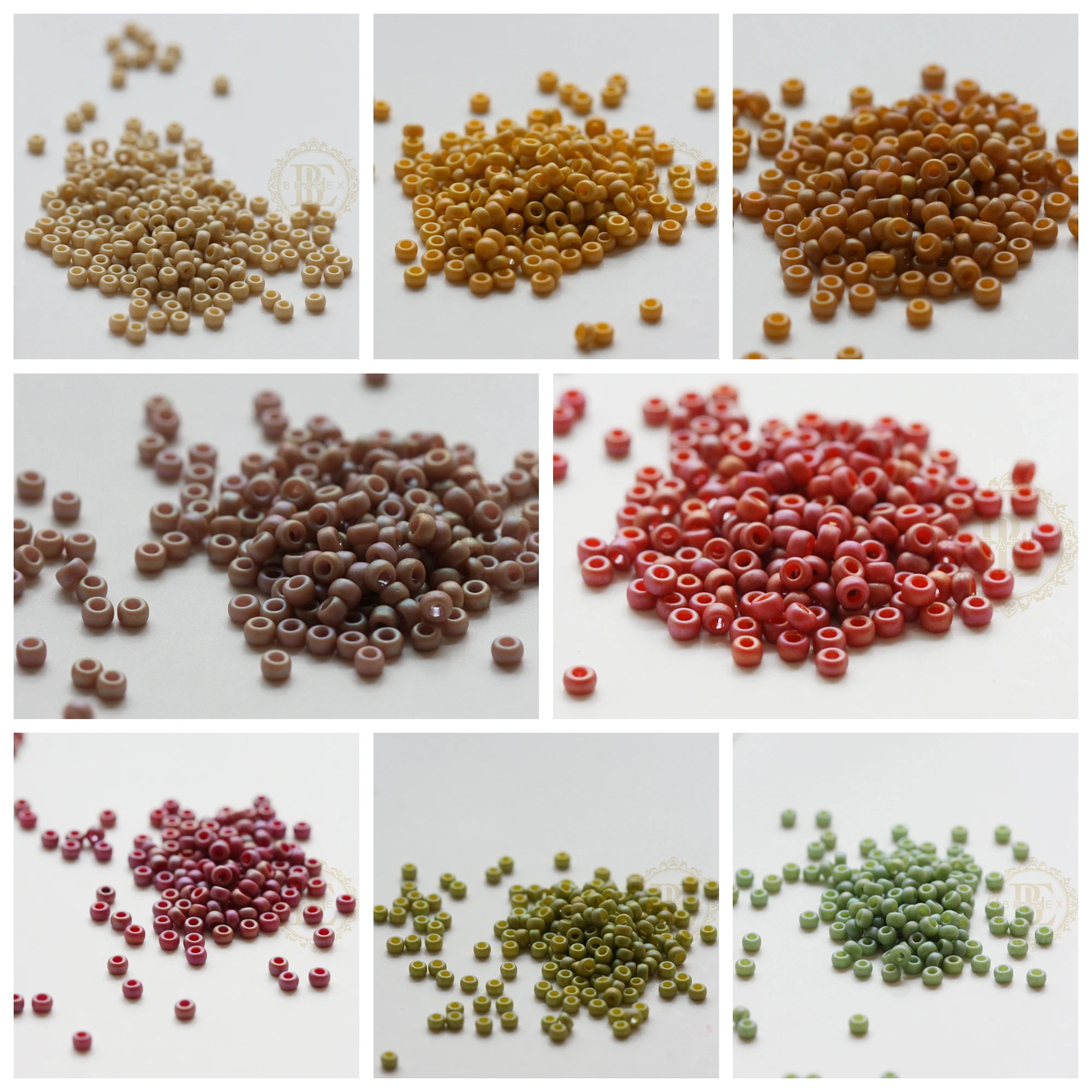 

10 грамм японского семян Миюки 11/0 — матовая глазурованная/радужная матовая отделка AB — 2 мм (11M13)