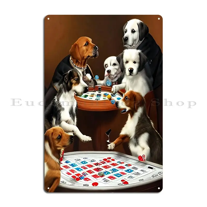 Gambling Dogs Rtrivella Metal Signs Personalized Cinema Plaques Decoration Printing Tin Sign Poster