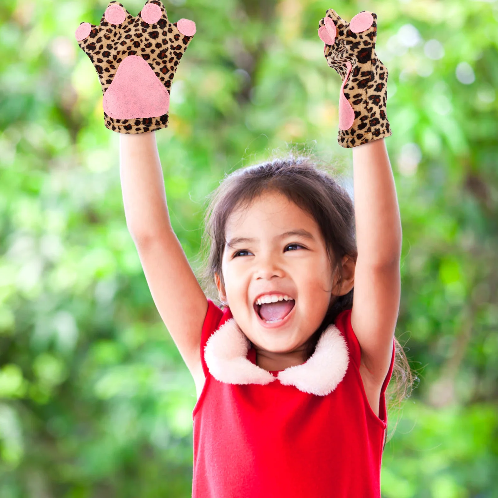 

1Pair Cartoon Animal Paw Mittens Cosplay Gloves Realistic Shape Soft Material Ideal for Parties Performances and Festivals