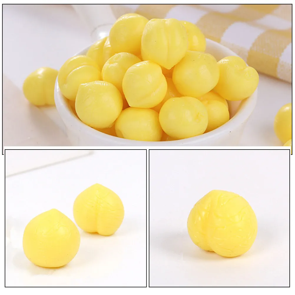 20Pcs Peach Stress Relief Squeeze Balls Creative Mini Peach Ornaments for Party Favors Birthday Gifts Anti-Anxiety Decompress