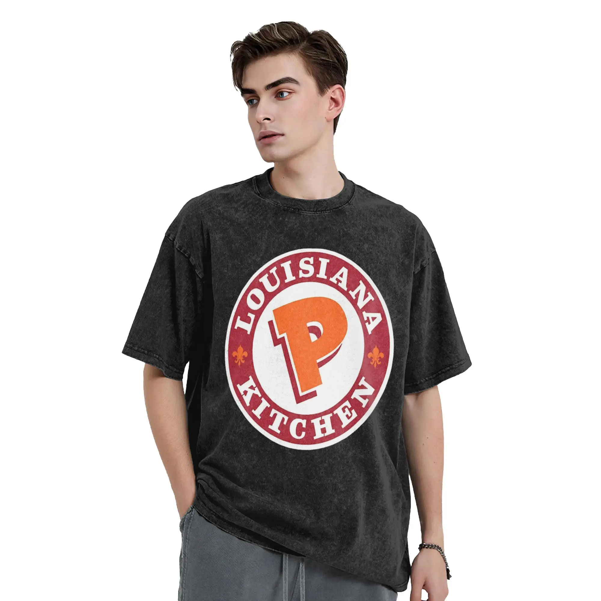Kitchen Louisiana Popeyes Chicken T-Shirt  Popular T Shirts Short-Sleeve Aesthetic Tshirt Summer Casual O-Neck Oversize Top Tees