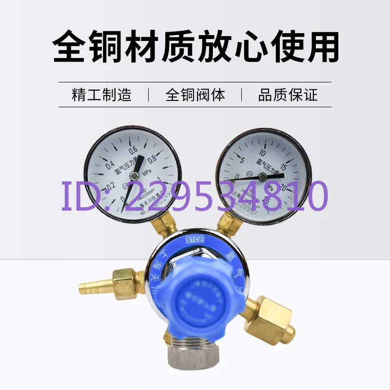 Single stage pressure reducer, Shanghai Tianchuan YQAr-7 1 * 25MPa pressure reducing valve