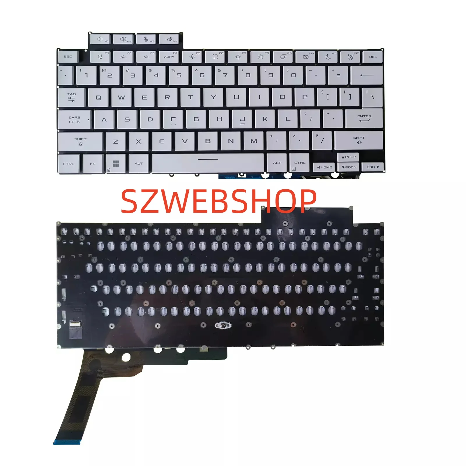 

Новая клавиатура США для ноутбука ASUS ROG Zephyru-s G14 GA403U Air GA403, белая подсветка