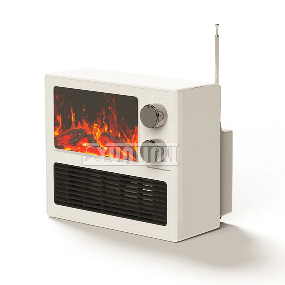 Potable Desktop Heater Fan Flame Heater Flame Electric Fireplace Heating Calefactores