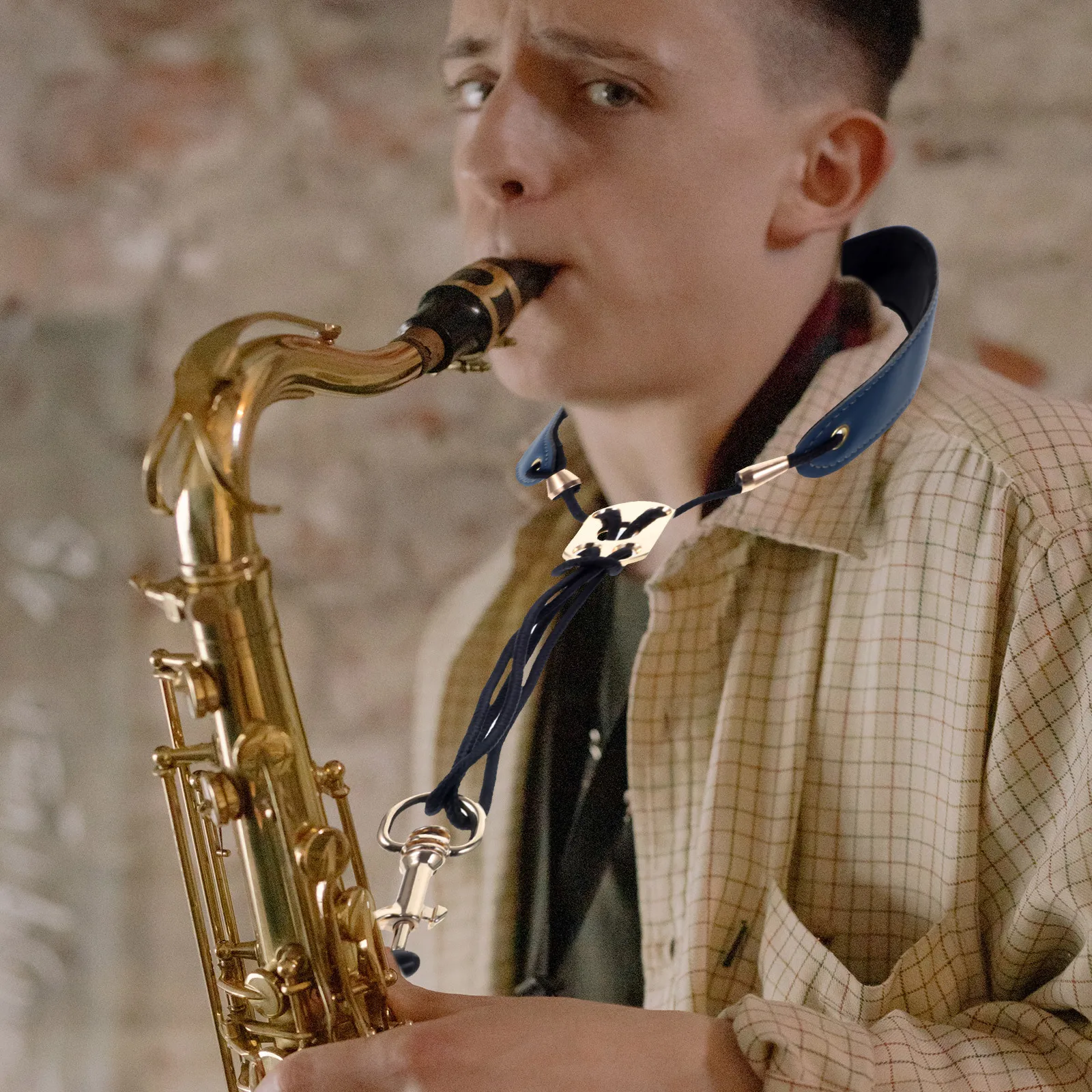 حزام الساكسفون قابل للتعديل الرقبة حزام معلق حزام الكتف المريح العالمي ساكس الرقبة تسخير حزام الساكسفون حبل