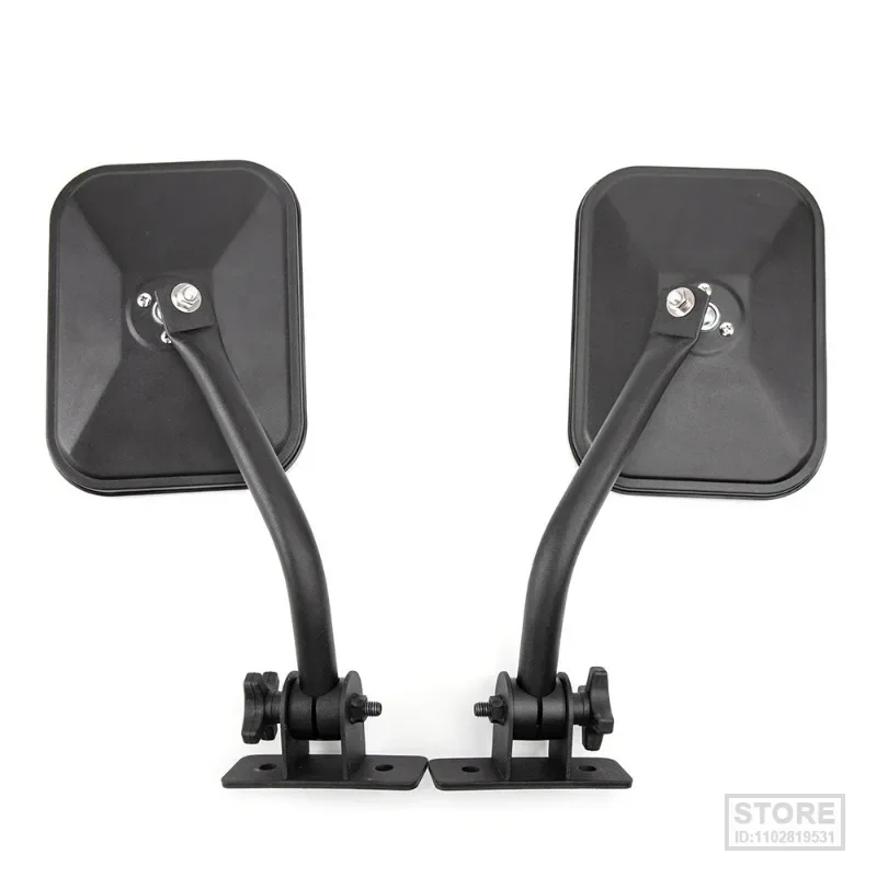 For Jeep Wrangler TJ JK 4x4 Off-road Mirrors Rectangular  Quick Release Side View  Door Off 