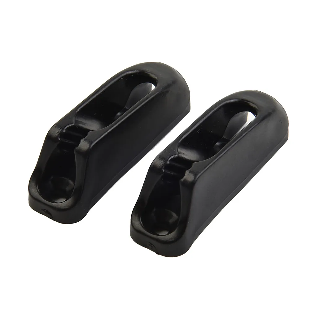 2Pcs Rope Clamps Boat Nylon Self-Lock Cleat Cord Lock For Marine Accessories Black 44x13x15mm Boat Accessories