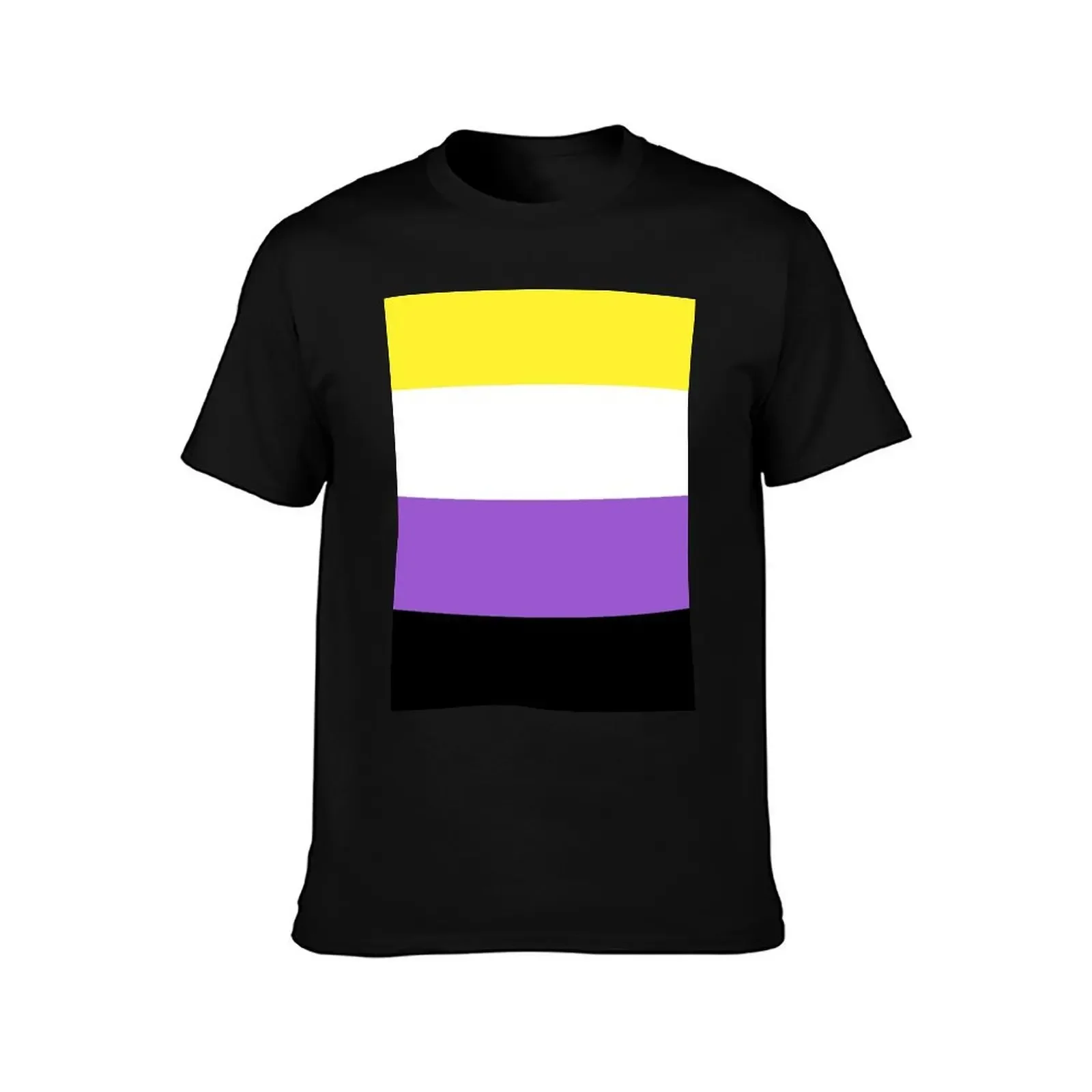 Non Binary Pride Flag Genderqueer Flag T-Shirt for a boy valentines clothes big and tall t shirts for men