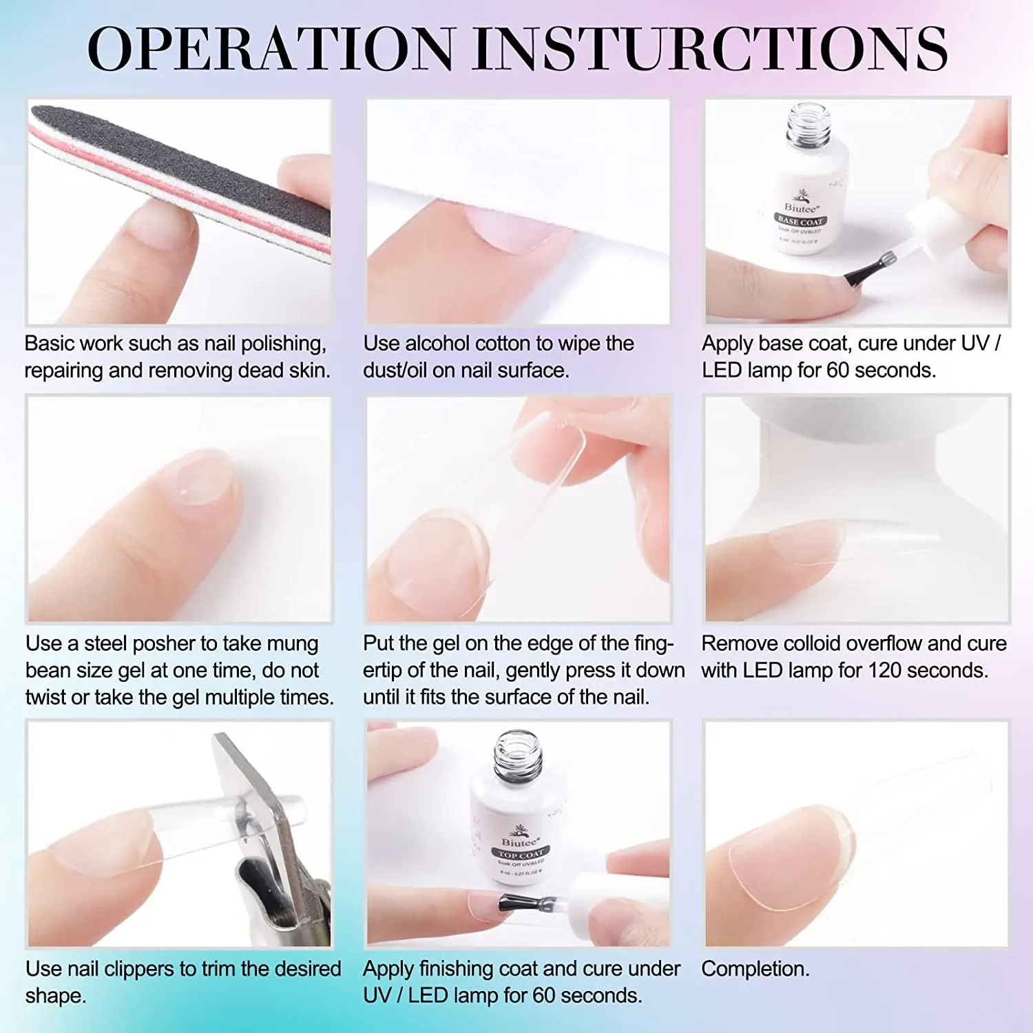 Easy Stick Solid Nail Patch Gel adesivo gommoso Bond colla UV punte per bastoncini da modellare che non scorre Gel UV per Nail Art solido trasparente 5ml