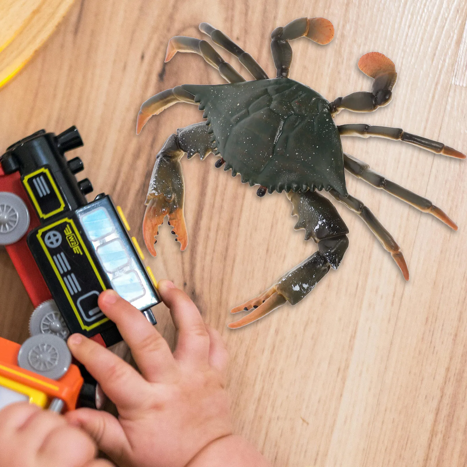 

1Pcs Lifelike Crab Figure Children Educational Plaything Marine Animals Cognition Tool Home Decor Living Room Ornament Safe