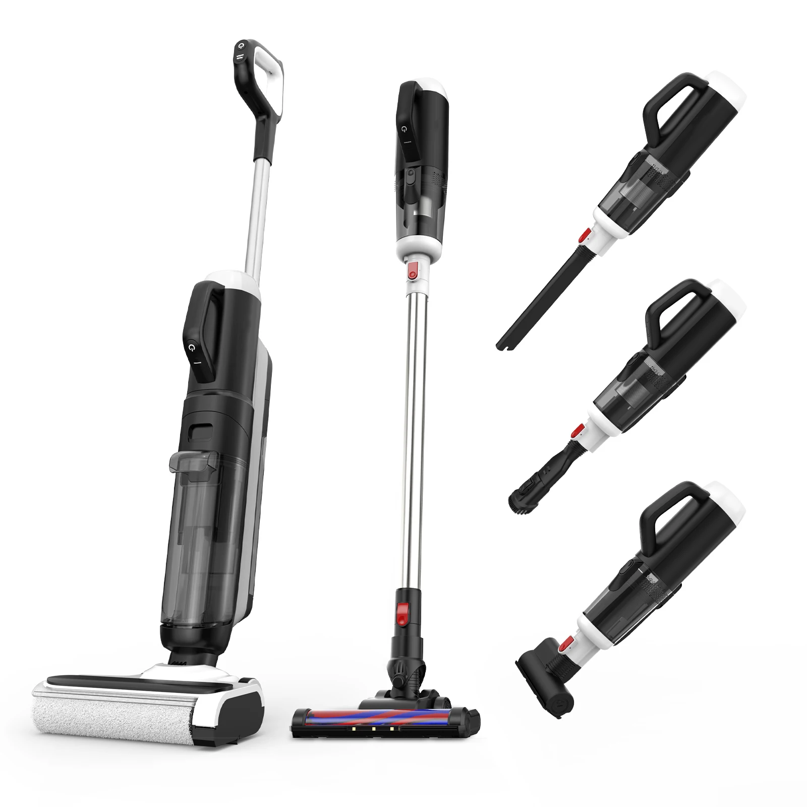 15000Pa 5-in-1 Handheld Brushless Motor Self-Cleaning Wet Dry Vacuum Cleaner HEPA Filter 2600mAh Floor Washer for Home Apartment