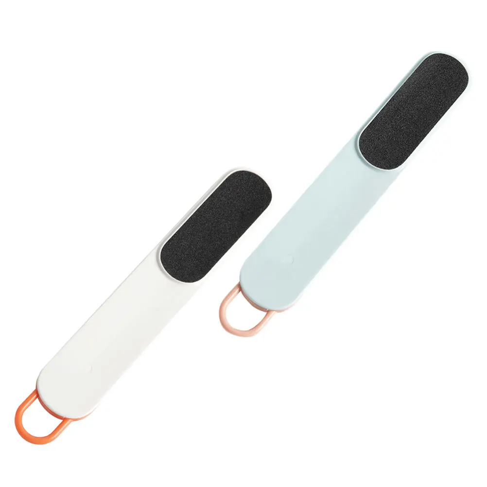 2 قطعة أدوات باديكير ملف القدم دائم ABS المواد العملي قبضة مريحة للعناية بالقدمين التقشير أداة باديكير