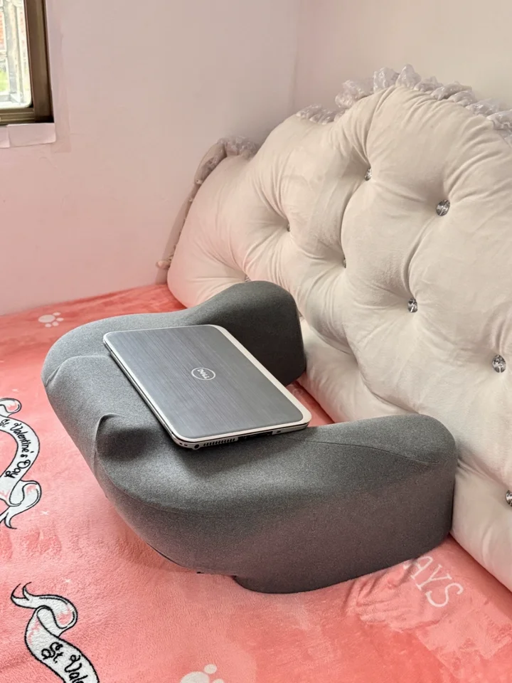 

Adjustable Bed Rest Pillow for Reading Watching Movies Gaming with Laptop Stand